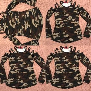 Camouflaged top